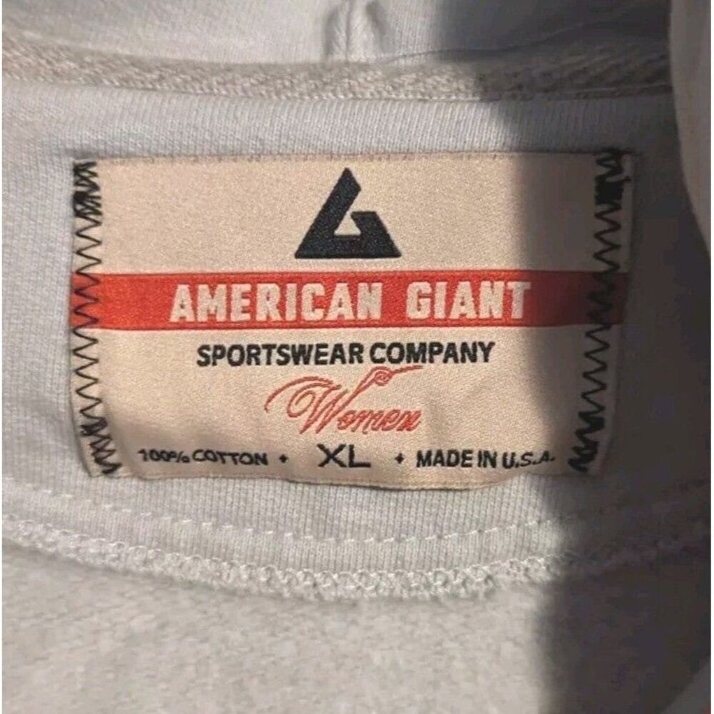 *American Giant Women's size XL Winter Blue Classic Full Zip Hoodie USA Made NOS - Picture 3 of 4